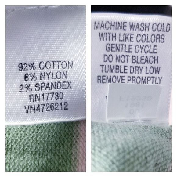 Cherokee Size Large VTG Cotton Blend Stripe Button Down Cardigan Sweater - Picture 9 of 11